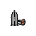 Automobilinis įkroviklis 12-24V 2xUSB 4.5A 30W juodas (black) Baseus 